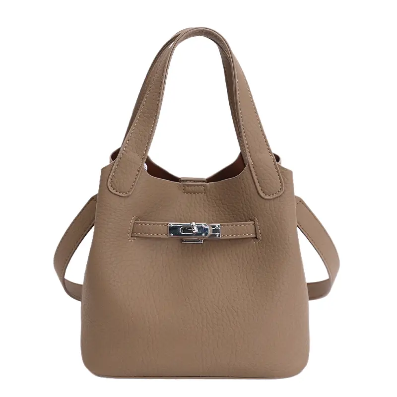 Retro Suede Shoulder Bag for Women, Contrast Leather Boston Bag with Unique Gold Hardware, Vintage Satchel & Crossbody Purse