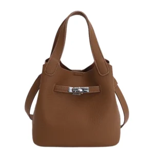 Chic Contrast Suede Boston Bag