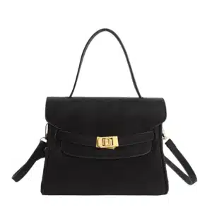 Classic Brown Pebbled Leather Handbag for Women 