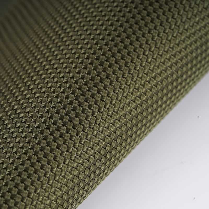 Close up comparison of 600D Polyester vs 1680D Ballistic Nylon fabric texture