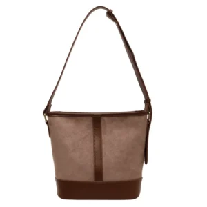 Vintage Suede Texture Bucket Bag 