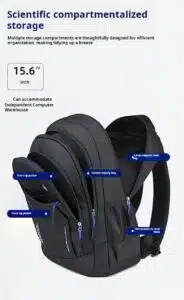 Bulk affordable grey backpack export to SEA MDD2037