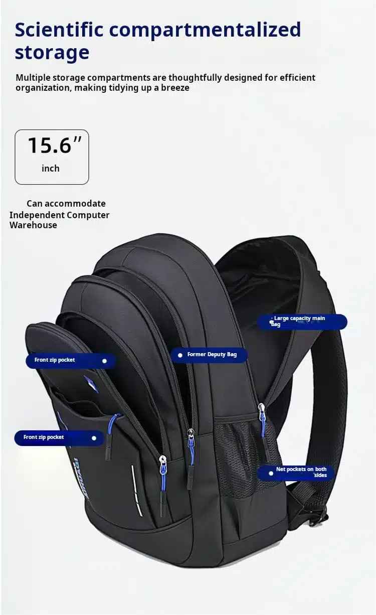 Bulk affordable grey backpack export to SEA MDD2037