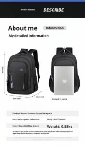 Bulk affordable grey backpack export to SEA MDD2037