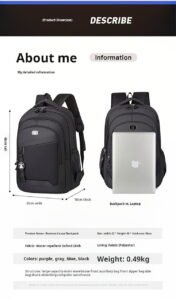 Bulk affordable grey backpack export to SEA MDD3813