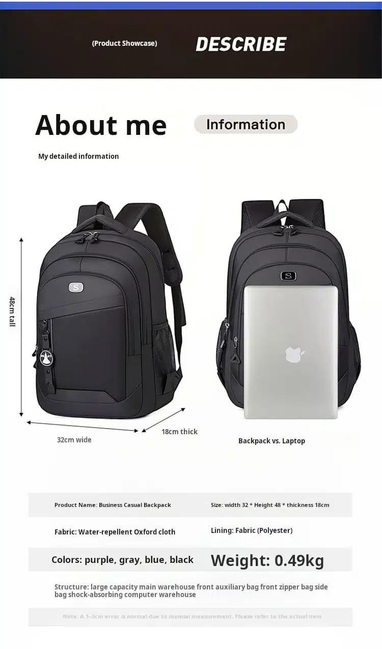 Bulk affordable grey backpack export to SEA MDD3813