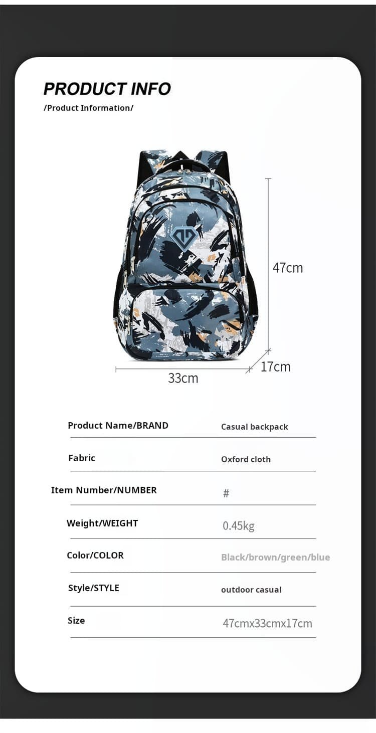 Bulk printed youth backpack factory price ready to ship MDD3814 