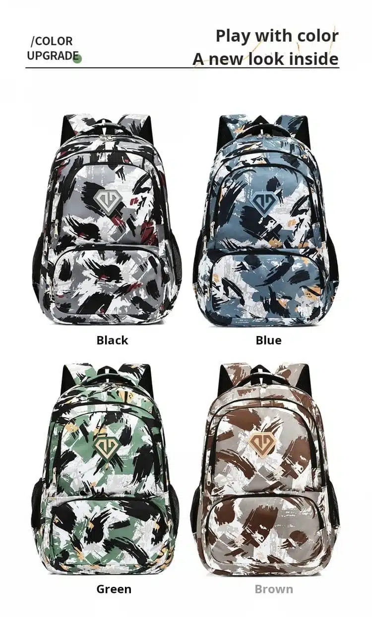Bulk printed youth backpack factory price ready to ship MDD3814 