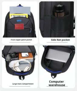 Durable green student backpack wholesale export MDD204