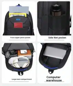 Durable green student backpack wholesale export MDD204
