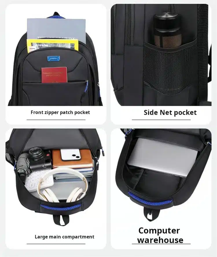 Durable green student backpack wholesale export MDD204