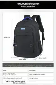 Durable green student backpack wholesale export MDD204