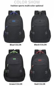 Durable green student backpack wholesale export MDD204