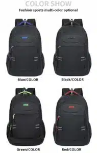 Durable green student backpack wholesale export MDD204