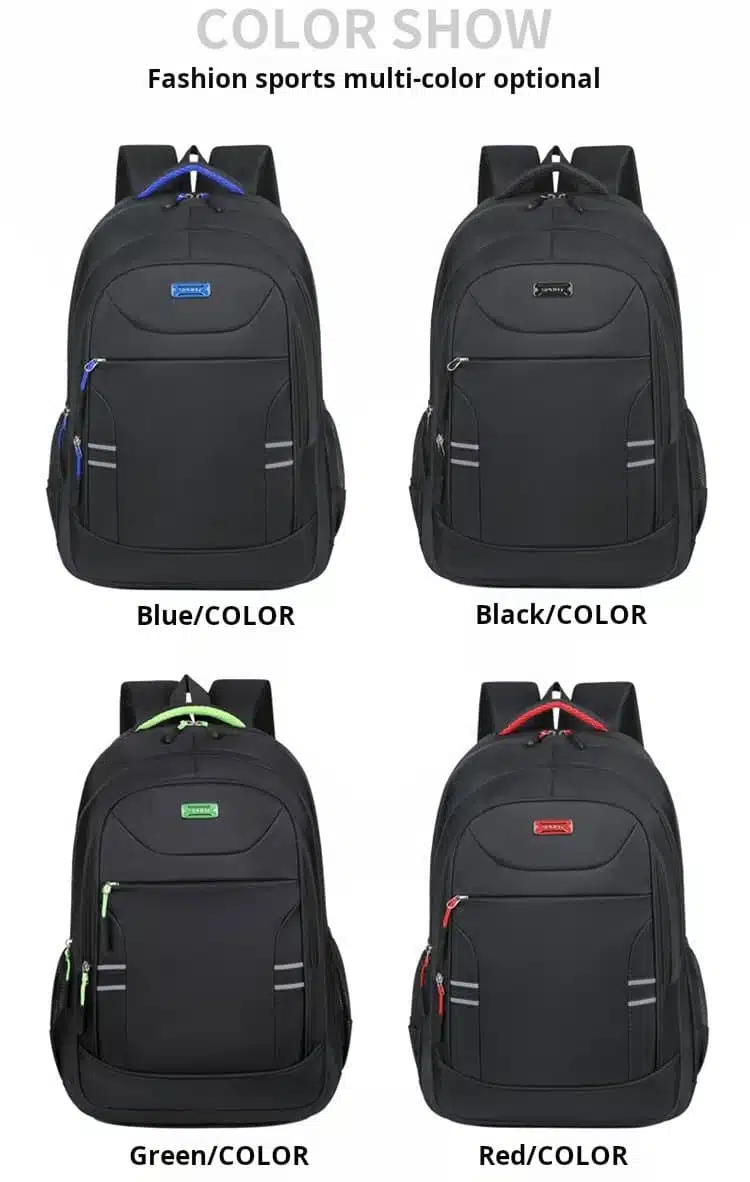 Durable green student backpack wholesale export MDD204