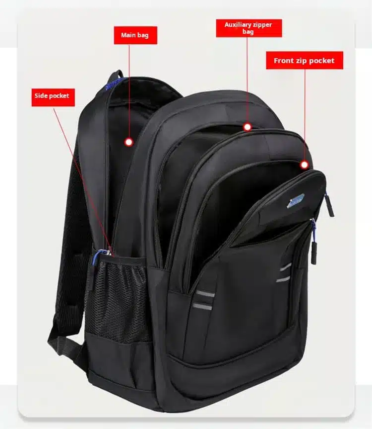 Durable green student backpack wholesale export MDD204