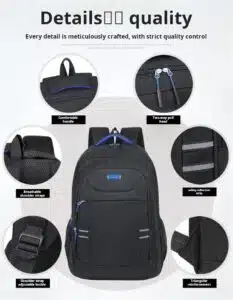 Durable green student backpack wholesale export MDD204
