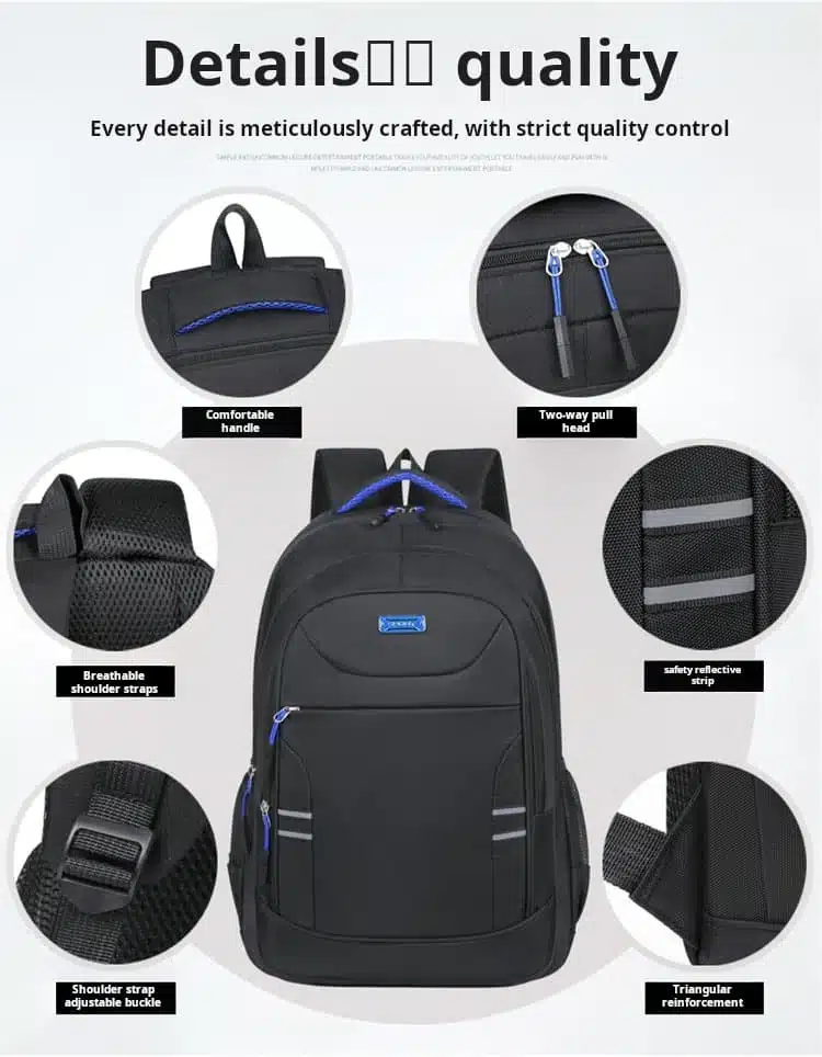 Durable green student backpack wholesale export MDD204