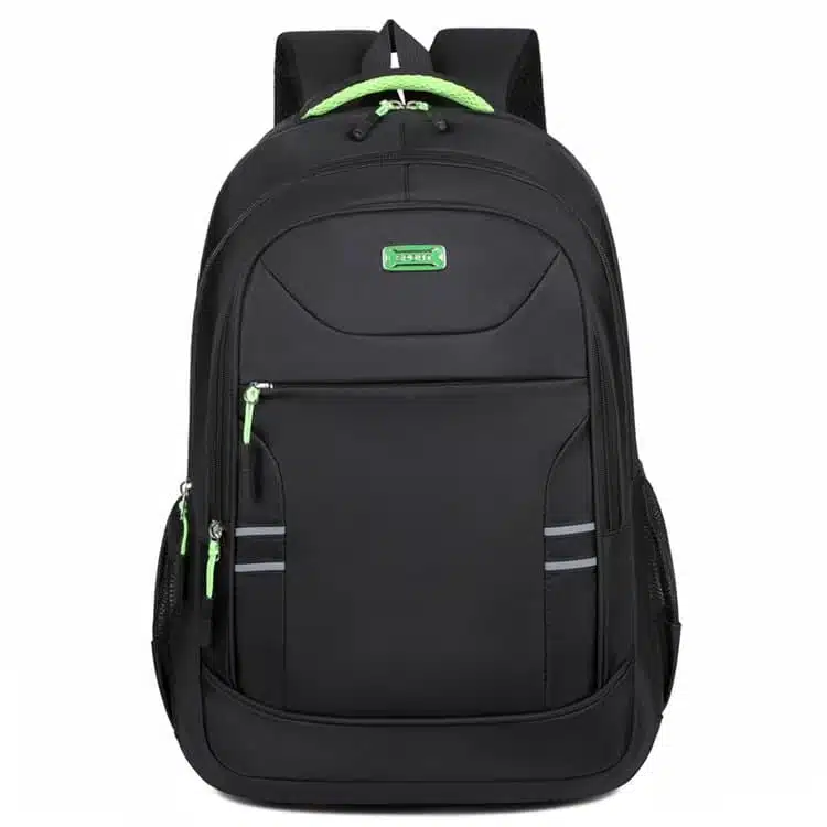 Durable green student backpack wholesale export MDD204