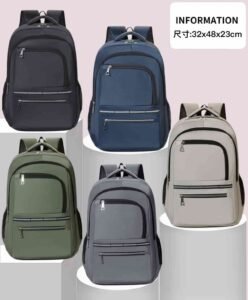 Durable plain color school bag factory price MDD3818 