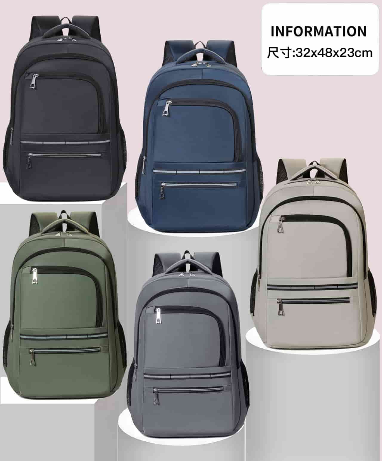 Durable plain color school bag factory price MDD3818 