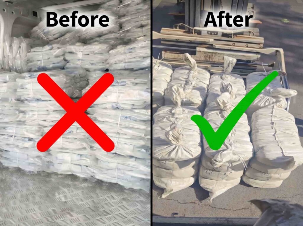 Flat packed backpacks vs stuffed backpacks for shipping