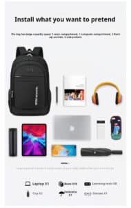 High turnover black book bag bulk supplier MDD1855