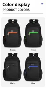 Wholesale multi pocket black daypack factory direct MDD117 