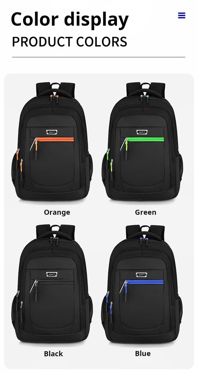 Wholesale multi pocket black daypack factory direct MDD117 
