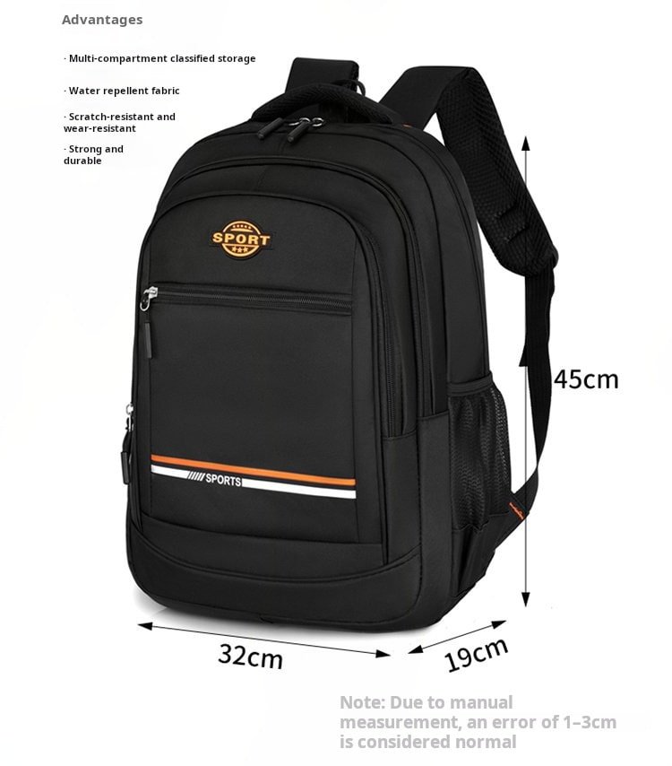 Wholesale multi pocket black daypack factory direct MDD118