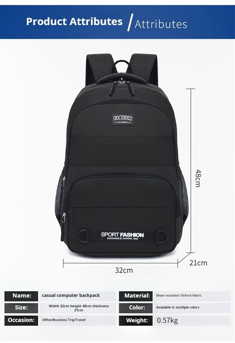 Wholesale plain black daypack high turnover supplier SEA MDD109 