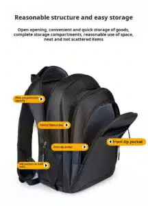 Wholesale plain black daypack high turnover supplier SEA