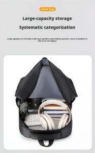 Wholesale plain black daypack high turnover supplier SEA