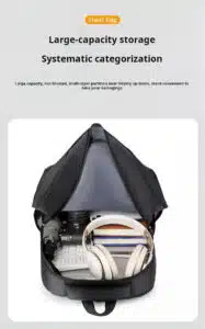 Wholesale plain black daypack high turnover supplier SEA
