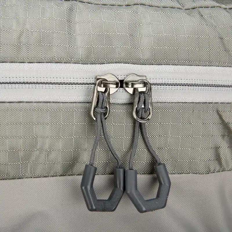75L Hiking Backpack for Outdoor Trekking - zipper detail