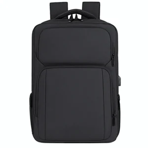 Business Laptop Backpack with USB Port - black colorway