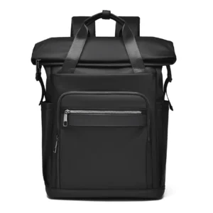 Roll-Top Business Laptop Backpack - front view