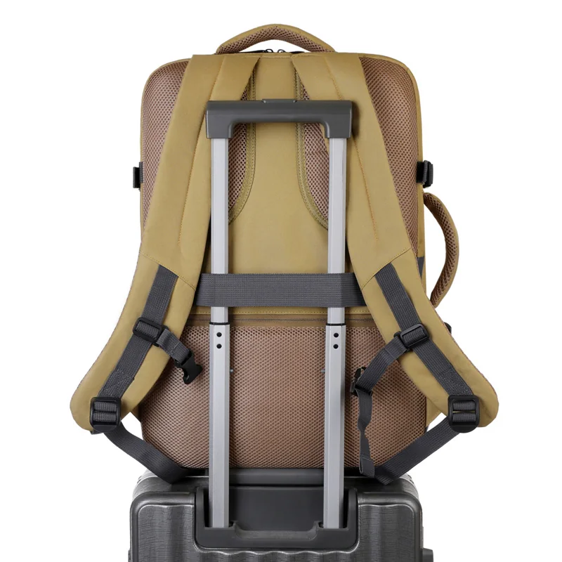 Travel Backpack with Laptop & Shoe Compartment - trolley strap