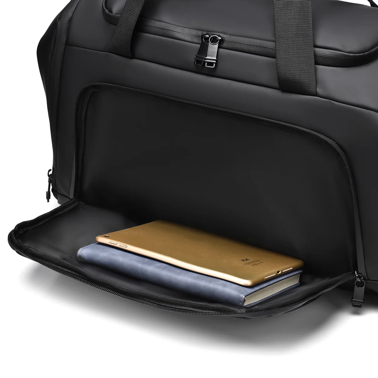 Weekender Duffel Bag with Shoe Compartment - interior compartments